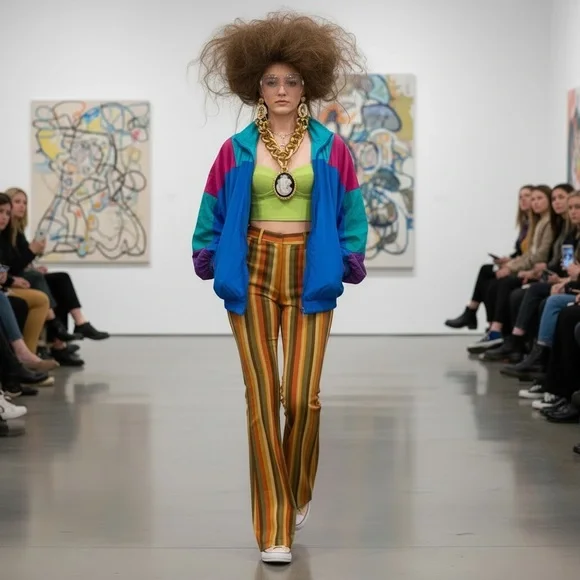 Bold Spirit Vintage 90s Colorblock Windbreaker Jacket Blue Magenta Retro L - Picture 3 of 11